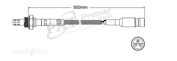 PAT Oxygen Sensor For BMW 325e E30 2.7L M20,B27 6cyl 90kW Sedan