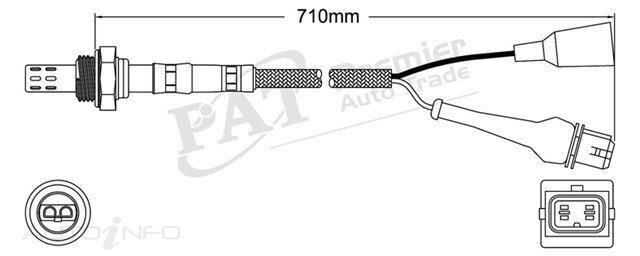 PAT Pre-Cat. Oxygen Sensor For Volvo 240 2.3L 4CYL B230F I4 8V SOHC - EGO-153
