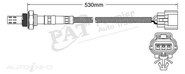 PAT Pre-Cat. Oxygen Sensor For Mazda 323 1.8L,2.0L Turbo 4CYL BPD - EGO-157