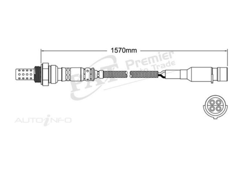 PAT Oxygen Sensor Pre-cat For BMW 735i E32 3.4L Petrol M30B35ME7 4D Sedan