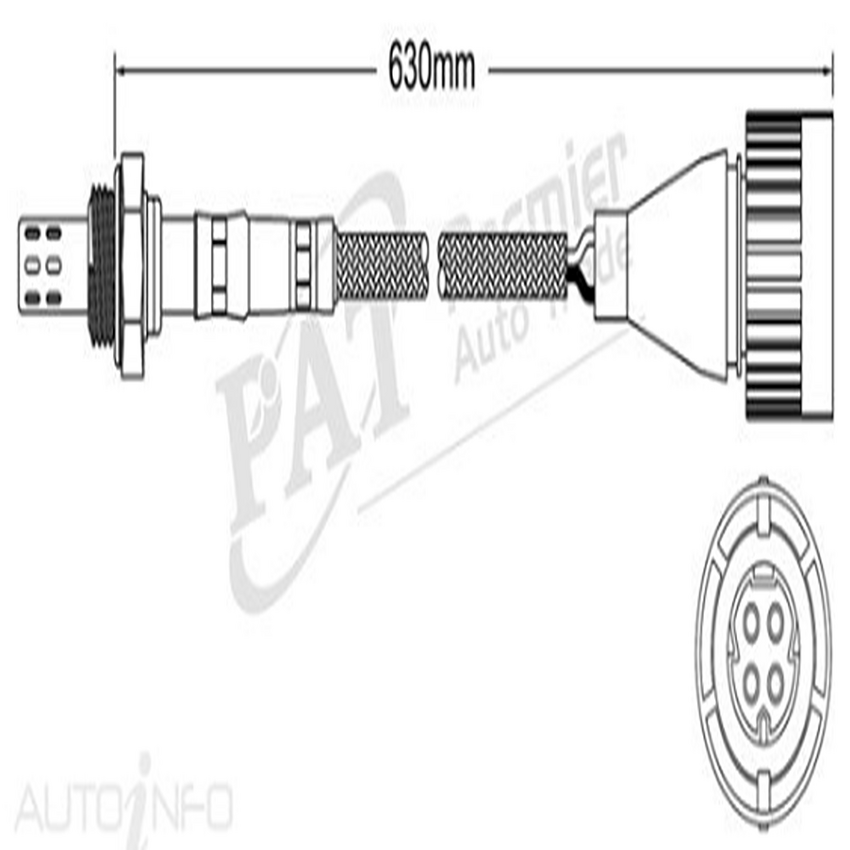 PAT Pre-Cat. Oxygen Sensor For BMW 850Ci E31 5.0L 12CYL M70 B50 - EGO-163