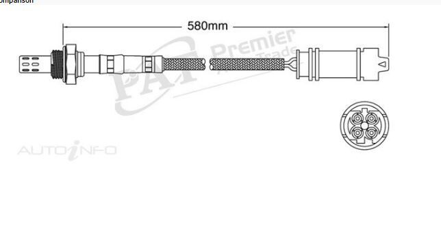 PAT Oxygen Sensor Post-Catalytic For BMW 535i E39 3.5L V8 M62TUB35 4D Sedan 
