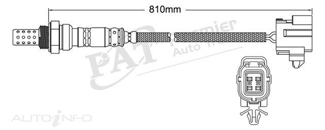 PAT Pre-Cat. Oxygen Sensor For Mazda 323 Astina BA 2.0L 6CYL KF V6 24V DOHC