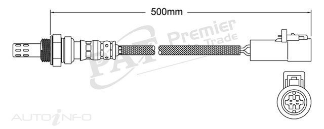 PAT Pre-Cat. Oxygen Sensor For Ford F Series 5.8L,5.0L 8CYL OHV - EGO-175