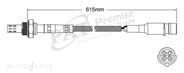 PAT Pre-Cat. Oxygen Sensor For BMW 320i E30 2.0 6CYL M20 B20L I6 12V - EGO-176