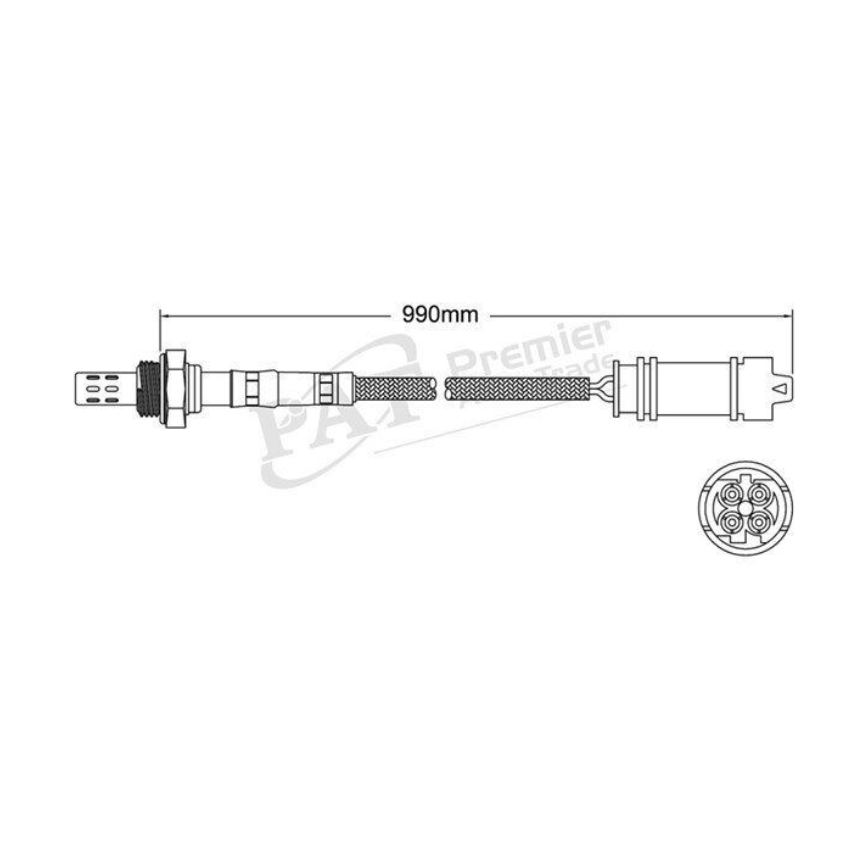 PAT Oxygen Sensor Post-Catalytic For BMW Z3 E36 2.2L/3.0L M54B22, M54B30