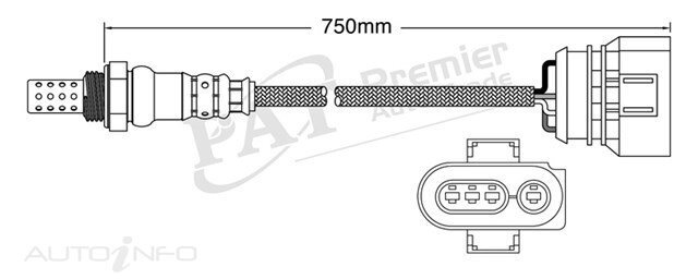 PAT Pre-Cat. Oxygen Sensor For Audi A8 4.2L 8CYL AUW,AQG V8 32V DOHC - EGO-183
