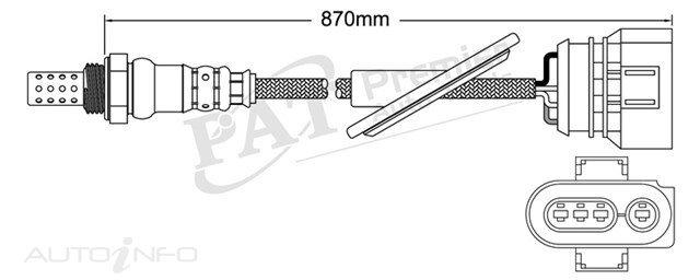 PAT Pre-Cat. Oxygen Sensor For Audi RS6 4.2L Twin Turbo 8CYL BRV V8 40V DOHC