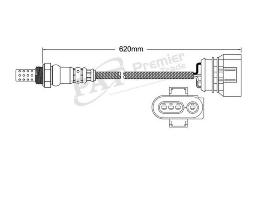 PAT Oxygen Sensor Pre-cat For Volkswagen Sharan 7M V6 2.8L Petrol AMY 4D Wagon