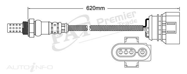 PAT Pre-Cat. Oxygen Sensor For Volkswagen Passat 2.8L 6CYL BBG - EGO-185