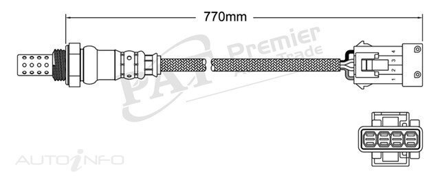 PAT Pre-Cat. Oxygen Sensor For Citroen C3 1.6L 4CYL TU5JP (NFU) - EGO-186