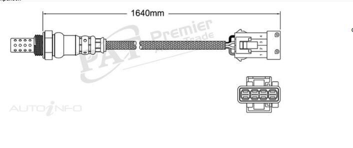 PAT Oxygen Sensor Post-Catalytic For Peugeot 206 2.0L/1.6L EW10J4,EW10J4S,TU5JP