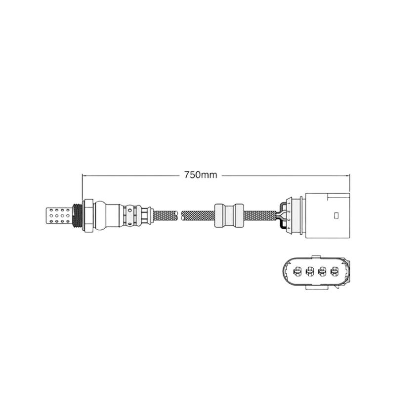 PAT Oxygen O2 Sensor Post-Cat Catalytic Converter For Skoda Octavia 1U 2.0L I4