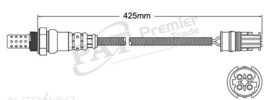 PAT Oxygen Sensor Post-Catalytic For BMW X6 M E71 4.4L S63B44 V8 4D SUV Coupe