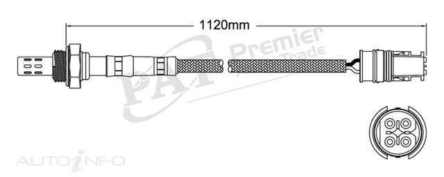PAT Pre-Cat. Oxygen Sensor For BMW M3 3.2L 6CYL S50 B32 - EGO-199