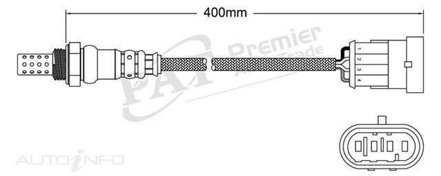 PAT Pre-Cat. Oxygen Sensor For Alfa Romeo 147 AR937 GTA 3.2L 6CYL 932A0