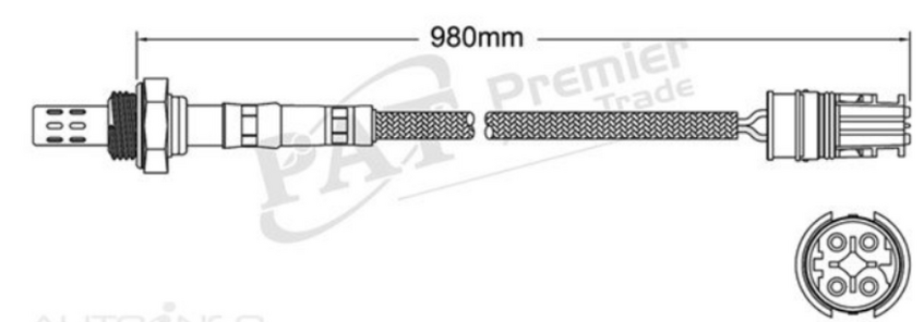 PAT Oxygen Sensor Pre-Catalytic For BMW 523i E39 2.5L M52B25, M52TUB25 4D Sedan