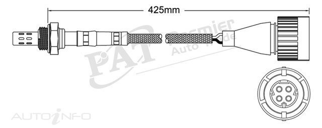 PAT Pre-Cat. Oxygen Sensor For BMW 320i E36 2.0L 6CYL M50 B20 - EGO-211