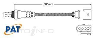 PAT Pre-Cat. Oxygen Sensor For Volkswagen Eos 1F 2.0 Turbo 4CYL CAWB V6 24V DOHC