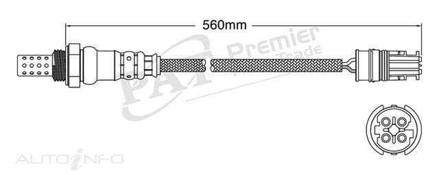 PAT Pre-Cat. Oxygen Sensor For BMW 116i E87 1.6L 4CYL N45 B16 I4 16V DOHC
