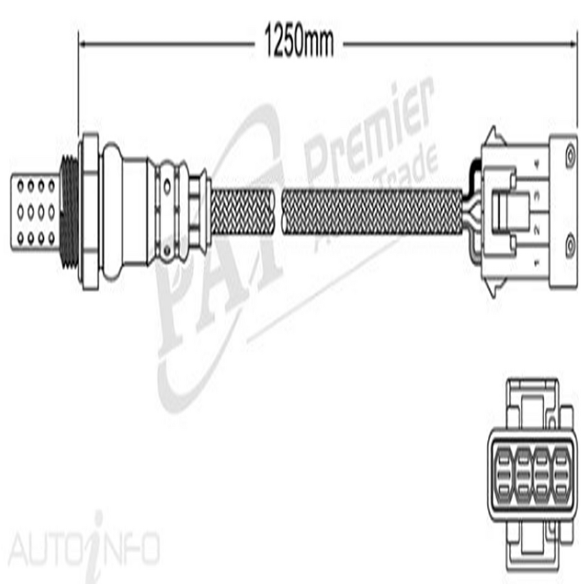 PAT Pre-Cat. Oxygen Sensor For Peugeot 206 2.0L 4CYL RFN RFK - EGO-228