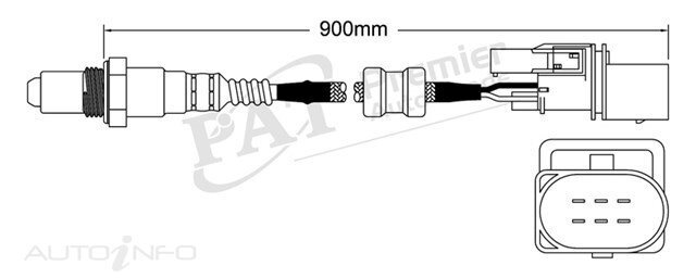 PAT Pre-Cat. Oxygen Sensor For BMW 735Li E66 3.6L 8CYL N62 B36A - EGO-234