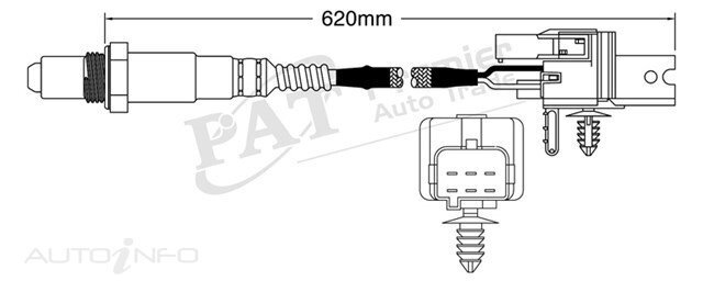 PAT Pre-Cat. Oxygen Sensor For Nissan 350Z 3.5L 6CYL VQ35DE - EGO-236