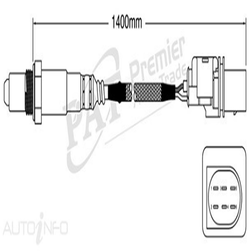 PAT Pre-Cat. Oxygen Sensor For BMW 323i E90 / 91 2.5 6CYL N52 B25 - EGO-238