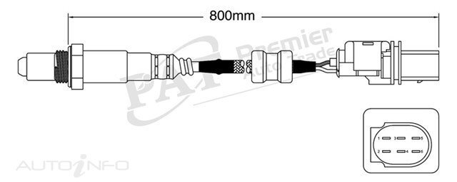 PAT Pre-Cat. Oxygen Sensor For Audi RS4 4.2L 8CYL BNS V8 40V DOHC - EGO-243