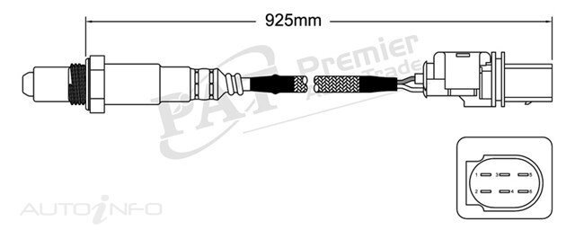 PAT Pre-Cat. Oxygen Sensor For Audi S6 5.2L 10CYL BXA V10 40 DOHC - EGO-244