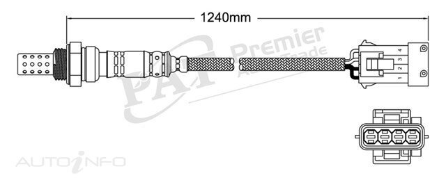 PAT Pre-Cat. Oxygen Sensor For Citroen Xsara 1.8L 4CYL LFZ RFS - EGO-247