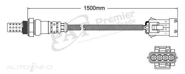 PAT Pre-Cat. Oxygen Sensor For Citroen Xsara N6 1.6L 4CYL NFZ - EGO-249