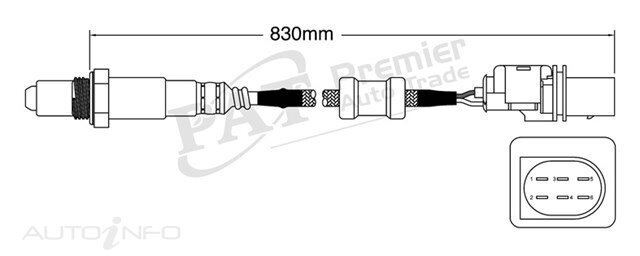 PAT Pre-Cat. Oxygen Sensor For Audi A3 2.0L 4CYL BLR,AXW,BLX I4 16V DOHC