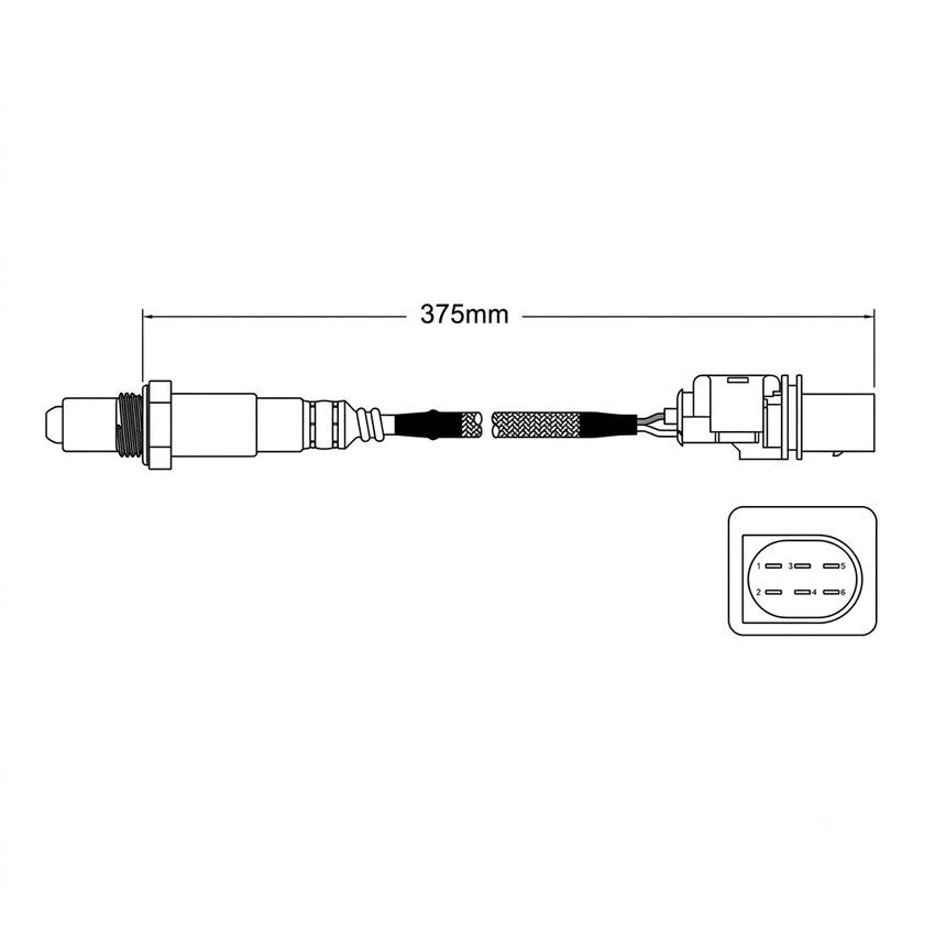 PAT Oxygen Sensor For Mercedes Benz ML280 CDI W164 Diesel 3.0L Turbo 6CYL M642