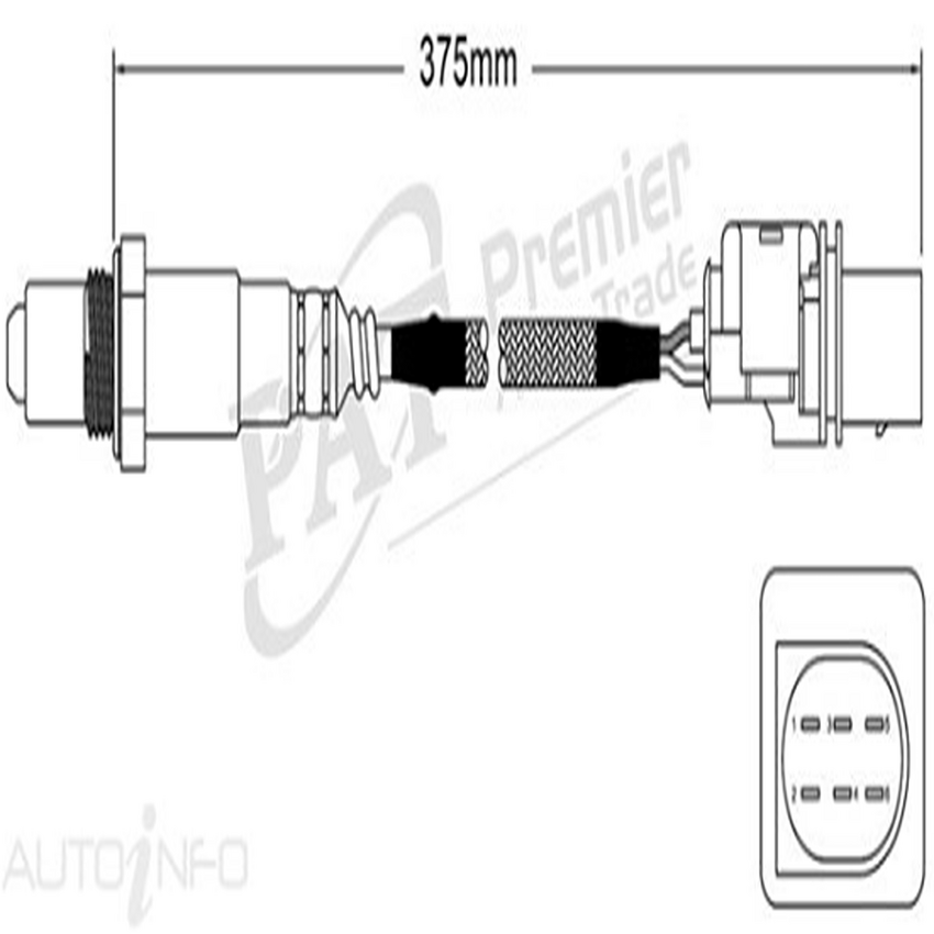 PAT Pre-Cat. Oxygen Sensor For Fiat Ducato 3.0L Turbo 4CYL F1CE0481D - EGO-259