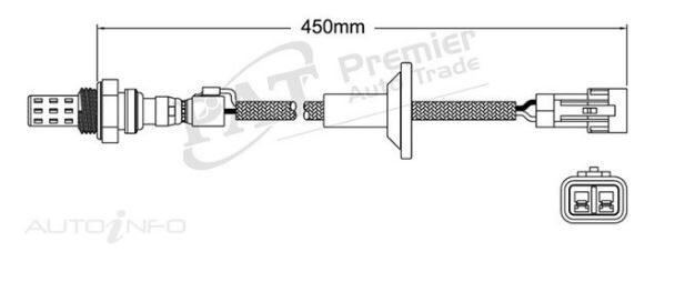 PAT Oxygen Sensor Post-Catalytic For Lexus LS400 UCF10R, UCF11R 4.0L V8 1UZFE