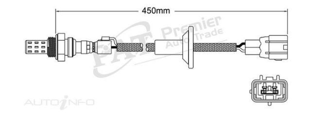 PAT Oxygen Sensor For Lexus LS400 UCF10R 4.0L V8 1UZ-FE DOHC