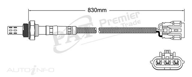 PAT Pre-Cat. Oxygen Sensor For Hyundai S Coupe 1.5L Turbo 4CYL G4EK-T