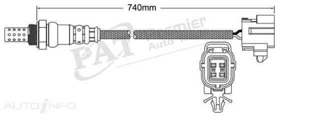 PAT Oxygen Sensor Pre-Catalytic For Mazda MX5 NA 1.6L/1.8L B6ZE, BPZE