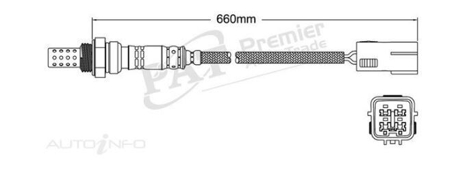 PAT Oxygen Sensor Post-Catalytic For Mazda MPV LW 3.0L V6 AJ, AJDE 4D Wagon