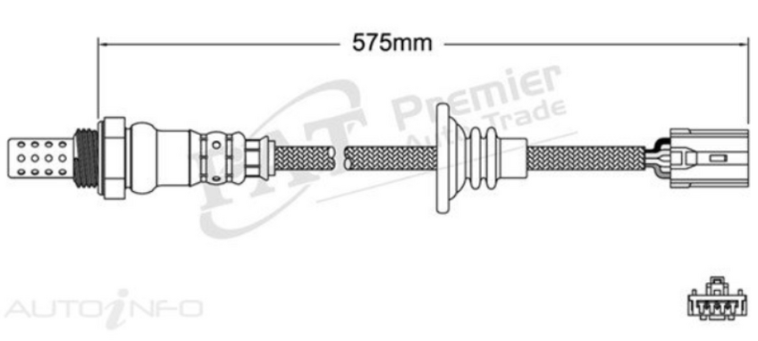 PAT Oxygen Sensor Post-Catalytic For Volvo S40 2.0T,T4 SE 1.9L B4204T3 4D Sedan