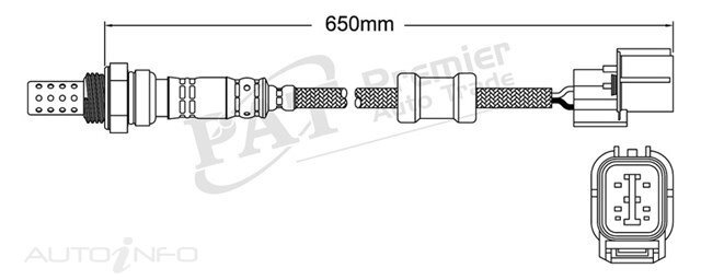 PAT Pre-Cat. Oxygen Sensor For Honda S2000 AP2 2.0L 4CYL F20C2 F20C1