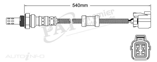 PAT Pre-Cat. Oxygen Sensor For Honda Civic ES 4DR GLI sedan 1.7L 4CYL D17Z1