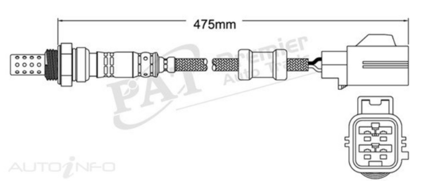 PAT Oxygen Sensor Post-Catalytic For Volvo V50 2.4L B5244S4, B5244S5 4D Wagon