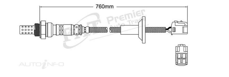 PAT Oxygen Sensor Post-Catalytic For Lexus LS430 UCF30R 4.3L V8 3UZFE
