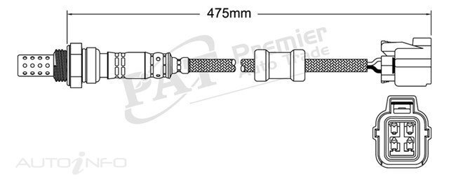 PAT Pre-Cat. Oxygen Sensor For Honda Prelude 2.2L SOHC 4CYL F22A1 - EGO-308