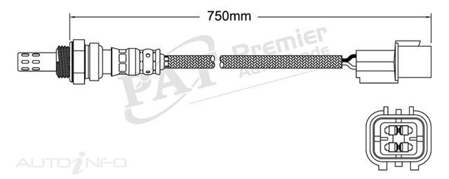 PAT Pre-Cat. Oxygen Sensor For Kia Rondo UN 2.0L 4CYL G4KA - EGO-318