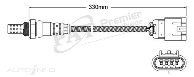 PAT Pre-Cat. Oxygen Sensor For Kia Grand Carnival VQ 3.8L 6CYL G6DA