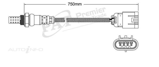 PAT Oxygen Sensor For Hyundai Sonata NF 3.3L G6DB DOHC-PB 24v MPFI