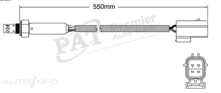 PAT Oxygen Sensor Pre-Cat Converter For LAND ROVER RANGE ROVER SE 4.6/4.0L 46D